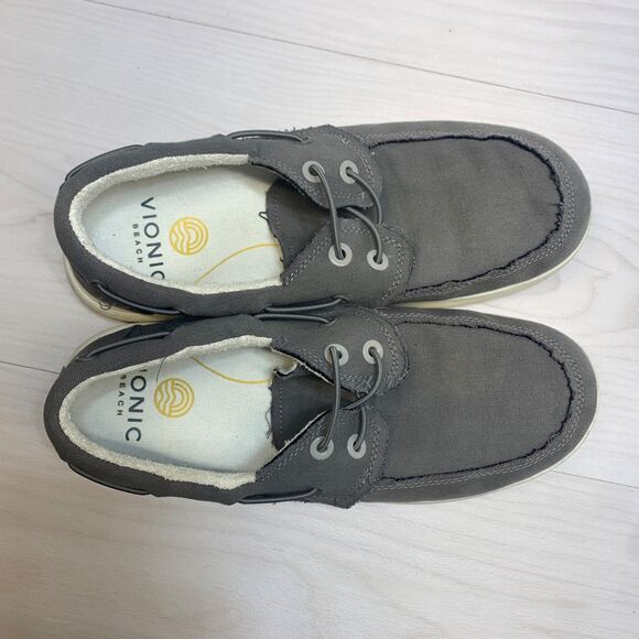 Vionic Skipper Men\'s Size US 9 Gray Slip-On Beach Comfort Sneaker Boat Shoes main image 8